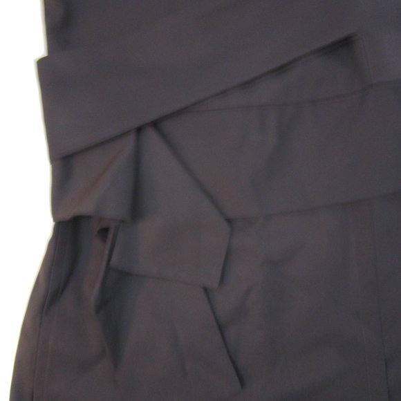 Avant Garde Asymmetric Drape Dress Short Sleeve Pocket - Picture 7 of 10